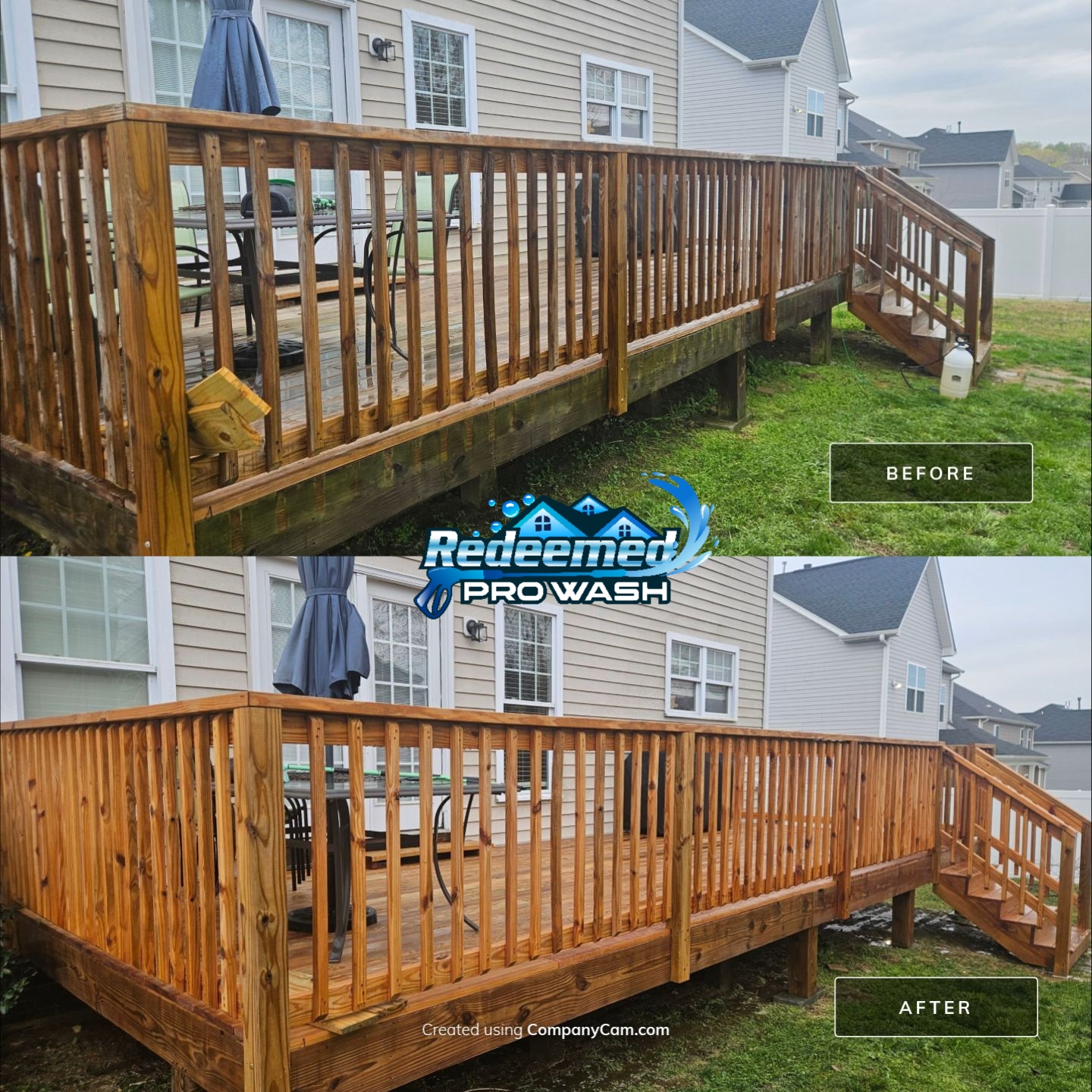 Deck Cleaning Before Staining: What Homeowners Should Know — Redeemed Pro Wash exterior cleaning guide