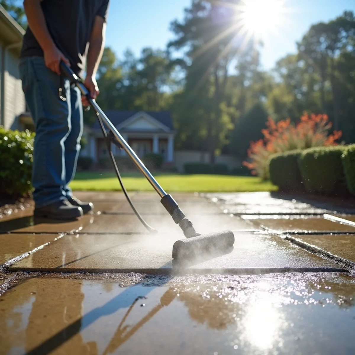 Concrete Cleaning service by Redeemed Pro Wash in North Carolina