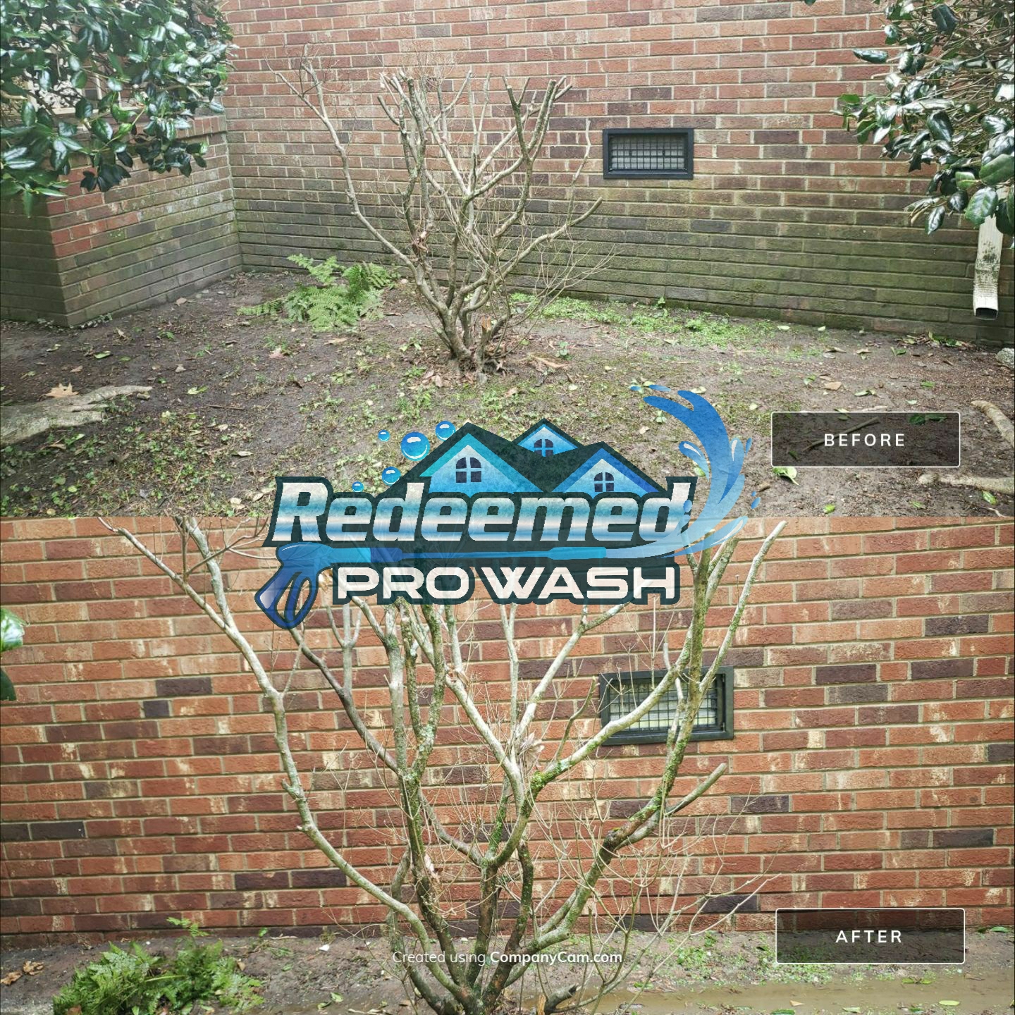 Brick Cleaning by Redeemed Pro Wash in North Carolina