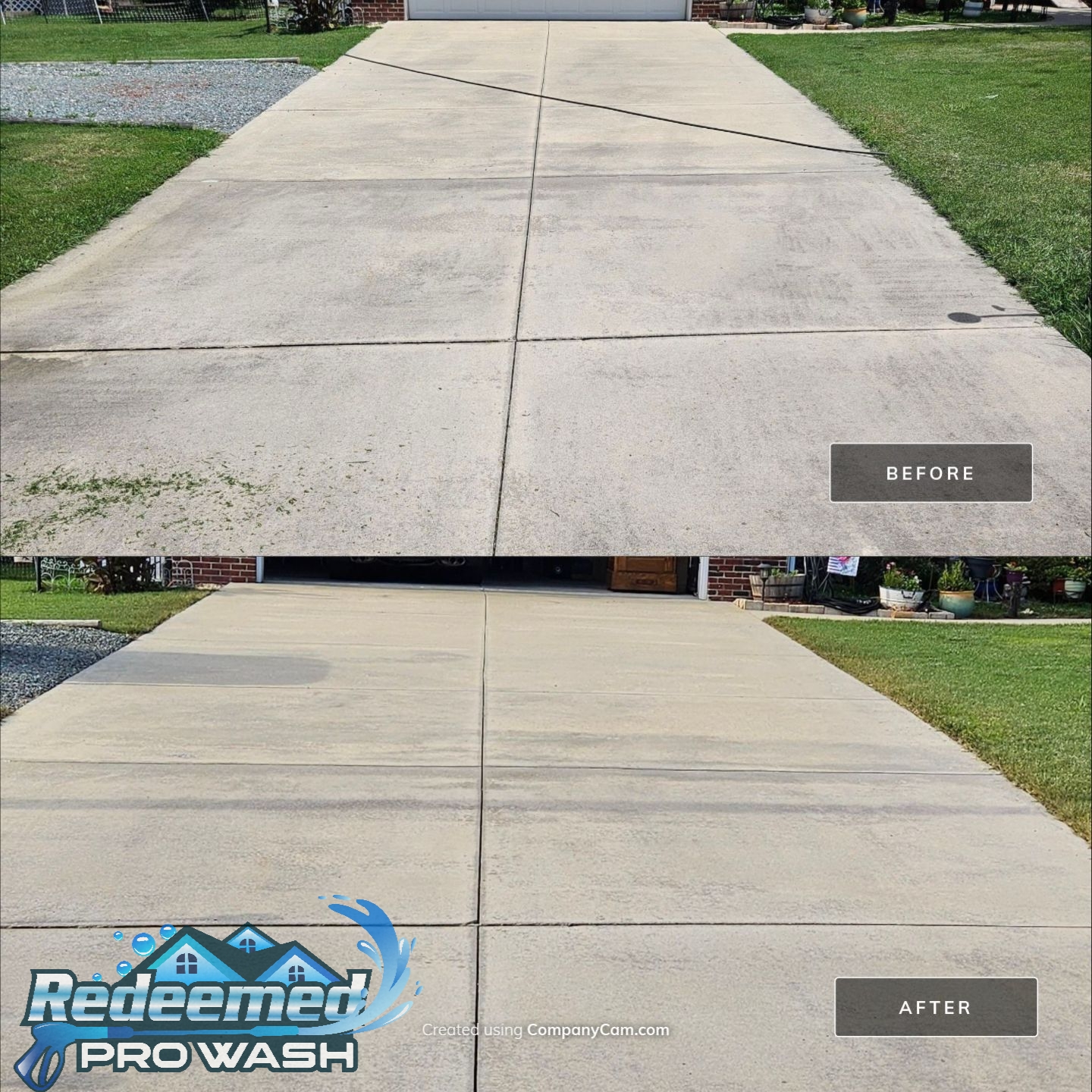 Driveway Cleaning by Redeemed Pro Wash in North Carolina