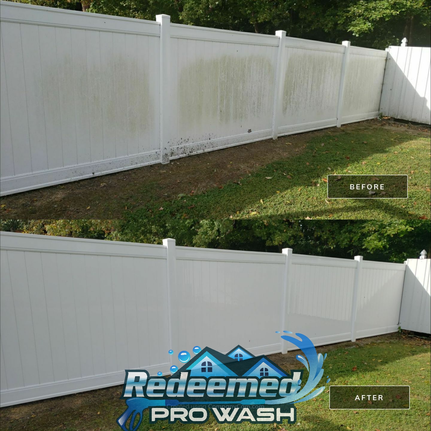 Fence Cleaning by Redeemed Pro Wash in North Carolina