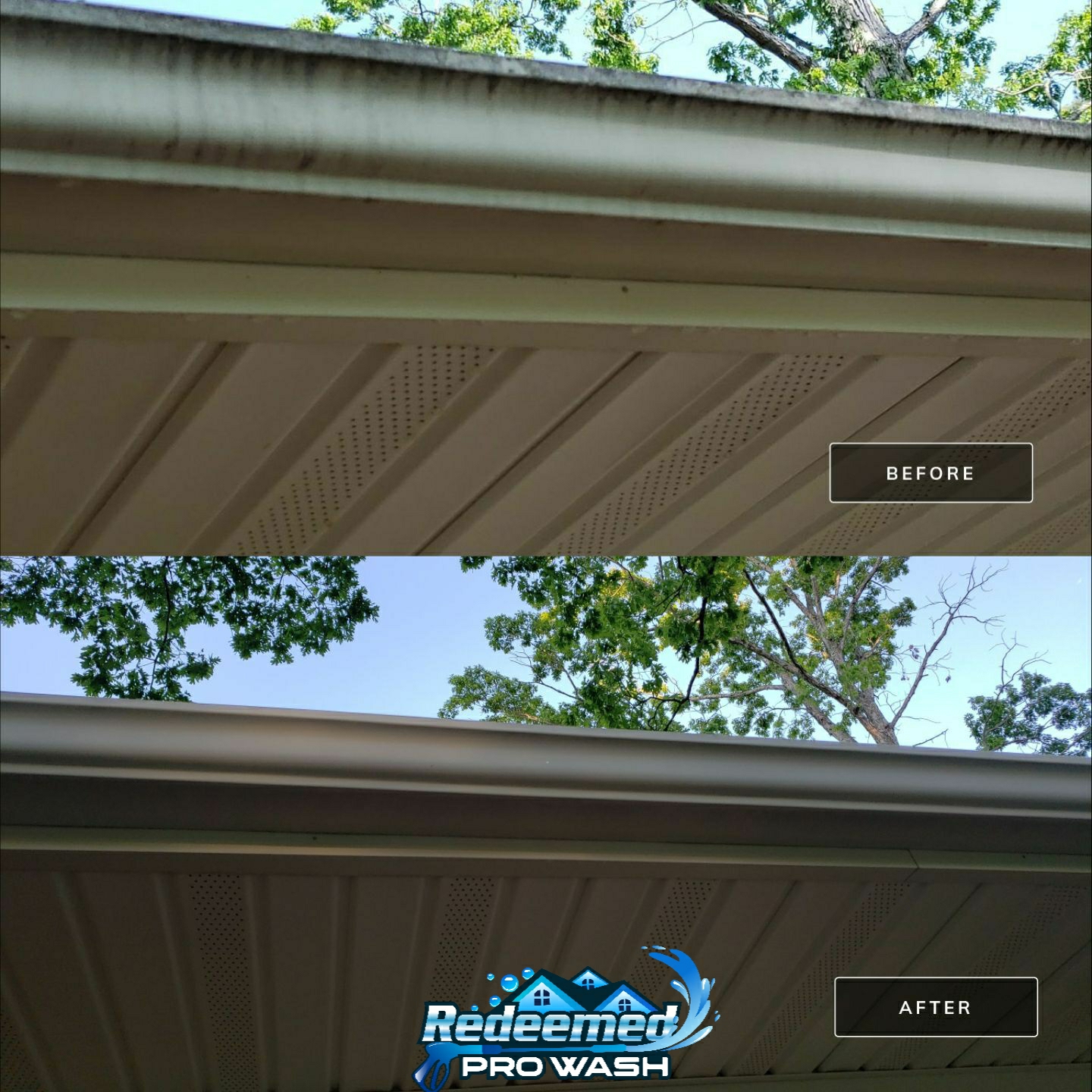 Gutter Cleaning by Redeemed Pro Wash in North Carolina