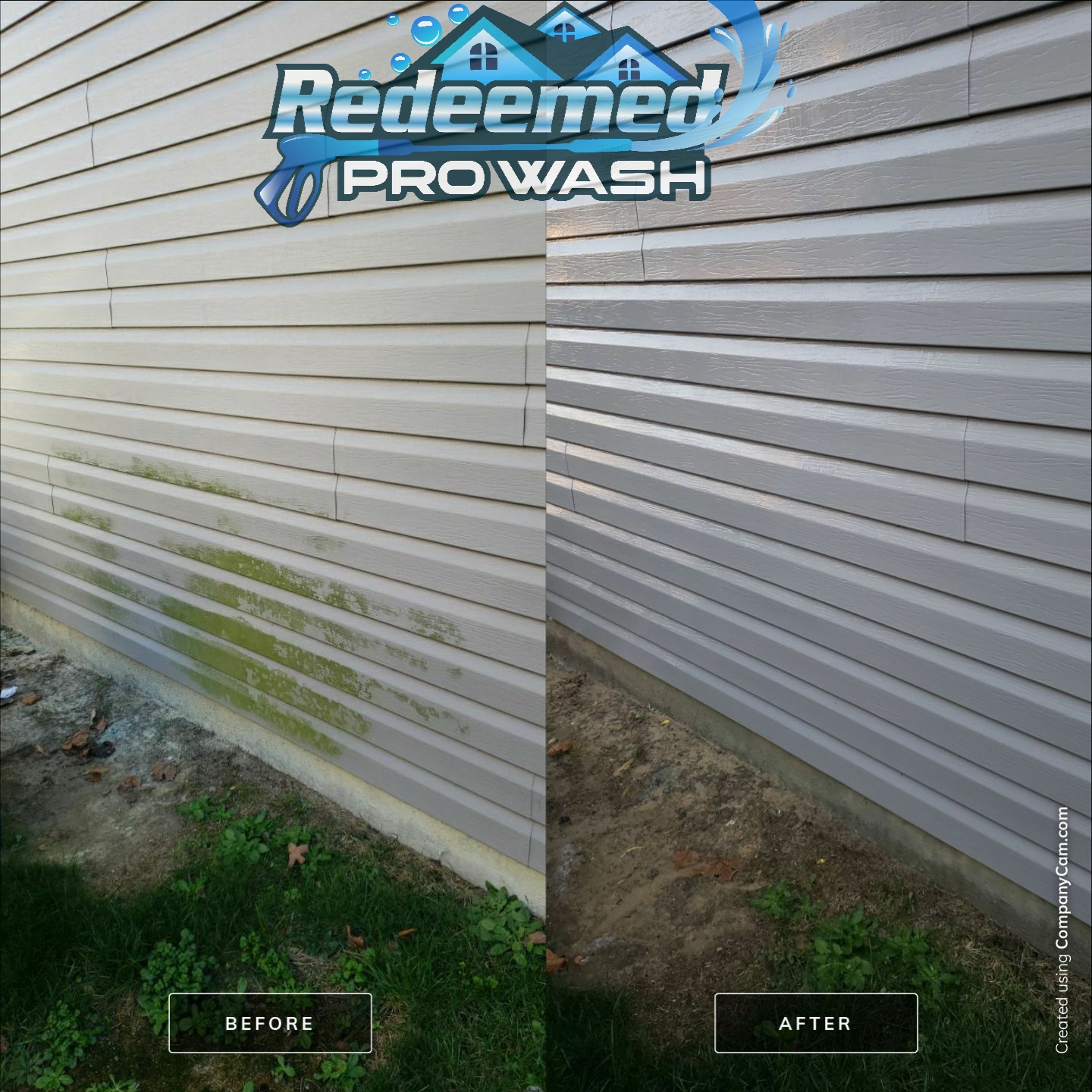 Vinyl Siding Cleaning by Redeemed Pro Wash in North Carolina